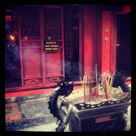 Smoking Dragons Temple of Literature Hanoi by Baxter Jackson